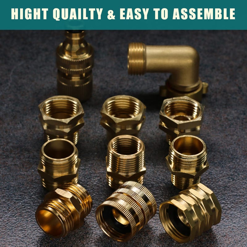 DeTii Brass-Garden-Hose-Elbow-Connector  90-Degree-Heavy-Duty-Hose-Elbow  Water-Hose-Elbow-For-Rv  Brass Pipe Fittings Hose Elbow  Water Intake Hose-Adapter-3/4-Inch-Ght-Male-and-Female (1) - Image 5